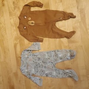 3-6 months baby pjs by Lullaby  & old Navy